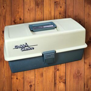 Vintage UMCO 1703 Guide’s Choice Tackle Box 3-Tray Hard Shell 16.5” Large Green